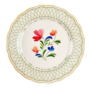 Vintage Nikko Provincial Hampton Scalloped Ironstone Dinner Plate